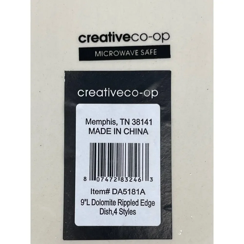 Creative Co-op Set of 3 Salad Plates 9